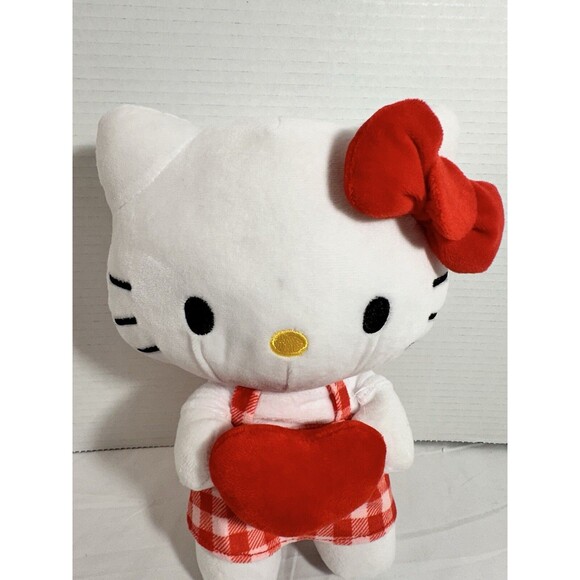 Hello Kitty Plush 10 inch with Heart Medium Size Stuffed Toy, Plush Doll - Picture 2 of 13